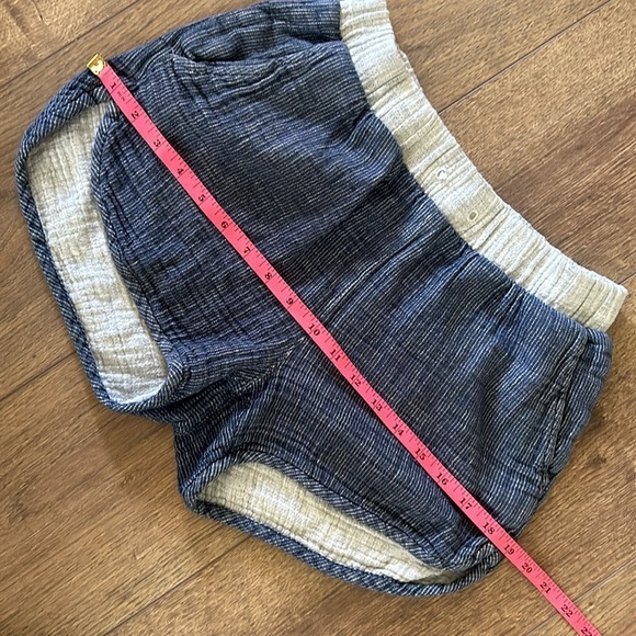 Madewell Linen/Corton Shorts Size XS Blue & gray Color - Picture 4 of 8